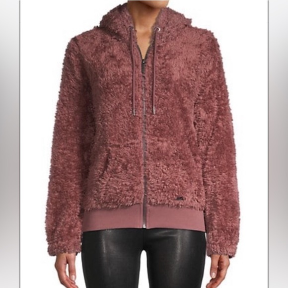 ⭐️HPx2! Marc New York Teddy Jacket in Dusty Rose Shaggy Faux Fur. Size XL. New! - Picture 2 of 2